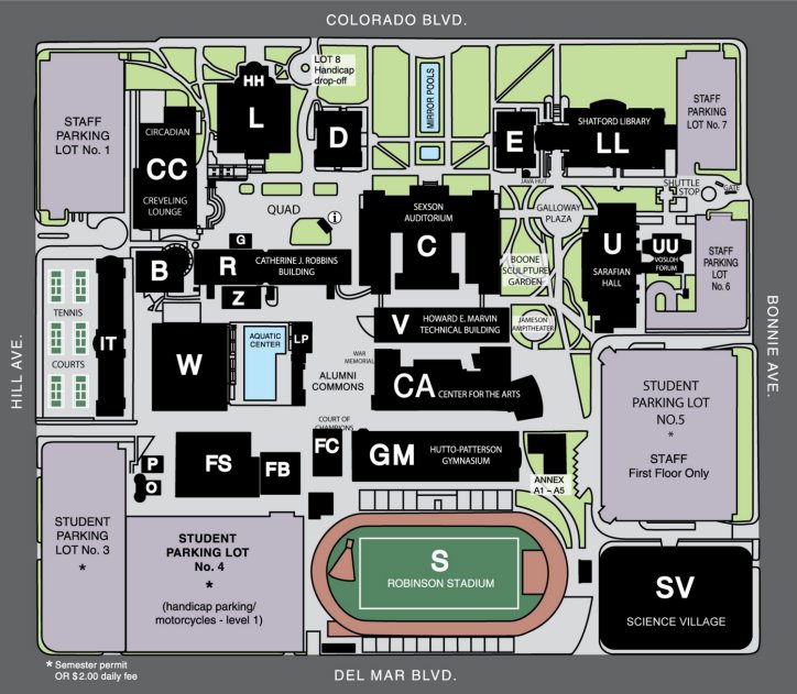 pasadena city college campus map Pcc Extension Campus And Location Maps pasadena city college campus map